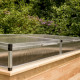 Frühbeetaufsatz aus Aluminium und 6mm Polycarbonat für Hochbeet 210 – blank – KGT