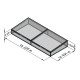 Frühbeetaufsatz aus Aluminium und 6mm Polycarbonat für Hochbeet 210 – anthrazit-grau – KGT