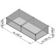 Frühbeet 210 aus Aluminium und 6mm Polycarbonat – 205x91cm – KGT