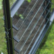 Lamellenlüfter aus schwarzem Aluminium für Gewächshäuser Icon 6 und 8 – Halls