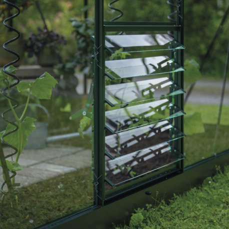 Lamellenlüfter aus grünem Aluminium für Gewächshäuser Icon 6 und 8 – Halls