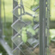 Lamellenlüfter aus naturbelassenem Aluminium für die Gewächshäuser Icon Planthouse – Halls