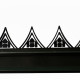 Dachfirstverzierung in Schwarz für das Gewächshaus Icon 6 - 6,1m² – Halls