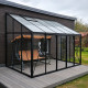 Anlehngewächshaus 3,69m² – H.268cm – aus Aluminium und Sicherheitsglas – BloomCabin