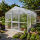 Gewächshaus 10m² aus Aluminium und 10mm Polycarbonatplatten Rose IV - pressblank - KGT