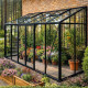 Anlehngewächshaus 3,69m² – H.268cm – aus Aluminium und selbstreinigendem Sicherheitsglas – BloomCabin