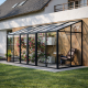 Anlehngewächshaus 3,69m² – H.268cm – aus Aluminium und selbstreinigendem Sicherheitsglas – BloomCabin