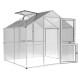 Gewächshaus 5,06m² aus Aluminium und 10mm Polycarbonatplatten Rose II - pressblank - KGT