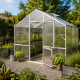 Gewächshaus 9,59m² aus Aluminium und 10mm Polycarbonatplatten Lilie III - pressblank - KGT