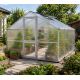 Gewächshaus 12,74m² aus Aluminium und 10mm Polycarbonatplatten Orchidee IV - pressblank - KGT