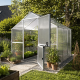 Gewächshaus 5,15m² aus Aluminium und 6mm Polycarbonatplatten Callas III - pressblank - KGT