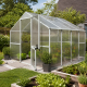 Gewächshaus 8,01m² aus Aluminium und 6mm Polycarbonatplatten Enzian IV - pressblank - KGT