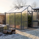 Gewächshaus 9,59m² aus Aluminium und 16mm Polycarbonatplatten Dahlie III - anthrazit-grau - KGT