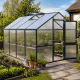Gewächshaus 12,74m² aus Aluminium und 16mm Polycarbonatplatten Nelke IV - grün - KGT