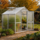Gewächshaus 5,06m² aus Aluminium und 16mm Polycarbonatplatten Iris II - pressblank - KGT