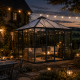 Gewächshaus 9m² aus Aluminium, 4mm Sicherheitsglas und Polycarbonatplatten PaviLux - anthrazit-grau - KGT