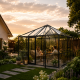 Gewächshaus 12,25m² aus Aluminium und 4mm Sicherheitsglas PaviLux - anthrazit-grau - KGT
