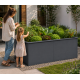 Hochbeet aus verzinktem Stahl – anthrazit-grau – UrbanGrow XL – KGT