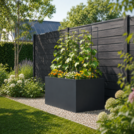 Hochbeet aus Aluminium – anthrazit-grau – 130 – KGT