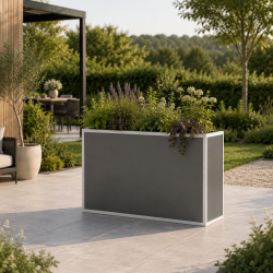Hochbeet aus Aluminium – pressblank – 130-S – KGT