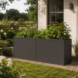 Hochbeet aus Aluminium – anthrazit-grau – 210-S – KGT