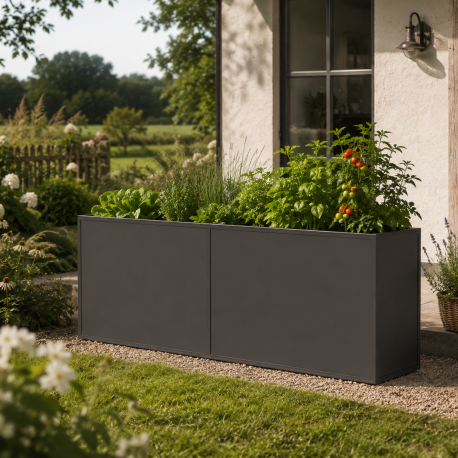 Hochbeet aus Aluminium – anthrazit-grau – 210-S – KGT