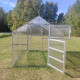 Gewächshaus Bernard 235x600cm aus verzinktem Stahl und 6mm Polycarbonatplatten – Klasika