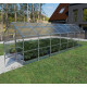 Gewächshaus Bernard 235x700cm aus verzinktem Stahl und 4mm Polycarbonatplatten – Klasika