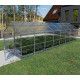 Gewächshaus Bernard 235x800cm aus verzinktem Stahl und 6mm Polycarbonatplatten – Klasika