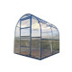 Gewächshaus Slim 200x200cm aus verzinktem Stahl und 4mm Polycarbonatplatten – Klasika