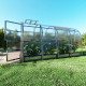 Gewächshaus Slim 200x400cm aus verzinktem Stahl und 4mm Polycarbonatplatten – Klasika