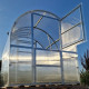 Gewächshaus Slim 200x600cm aus verzinktem Stahl und 6mm Polycarbonatplatten – Klasika