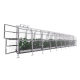 Gewächshaus Slim 200x1000cm aus verzinktem Stahl und 4mm Polycarbonatplatten – Klasika