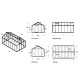 Gewächshaus R307H 15,88m² aus Aluminium und Sicherheitsglas ALULINE – ACD