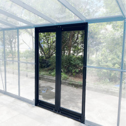 Bausatz für Seitentür mit niedriger Schwelle für Aluminium- und Glasgewächshäuser Royale - Green Protect