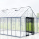 Bausatz für Zusatzhintertür mit niedriger Schwelle für Aluminium- und Glasgewächshäuser Royale, Breite 366 cm - Green Protect