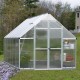 Gewächshaus Essence 8,9m² aus Aluminium und Polycarbonat, silbergrau – Canopia von Palram