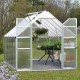 Gewächshaus Essence 8,9m² aus Aluminium und Polycarbonat, silbergrau – Canopia von Palram