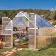 Gewächshaus Essence 8,9m² aus Aluminium und Polycarbonat, silbergrau – Canopia von Palram