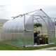Gewächshaus 8,86m² silbergrau aus Aluminium und Polycarbonat 6mm Bella - Canopia by Palram