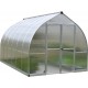 Gewächshaus 8,86m² silbergrau aus Aluminium und Polycarbonat 6mm Bella - Canopia by Palram