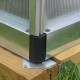 Gewächshaus 8,86m² silbergrau aus Aluminium und Polycarbonat 6mm Bella - Canopia by Palram