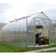 Gewächshaus 11,76m² silbergrau aus Aluminium und Polycarbonat 6mm Bella - Canopia by Palram