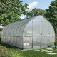 Gewächshaus 11,76m² silbergrau aus Aluminium und Polycarbonat 6mm Bella - Canopia by Palram