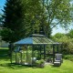 Gewächshaus anthrazit Grand Oase 13m² Aluminium und 3mm Sicherheitsglas - Juliana