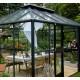 Gewächshaus anthrazit Grand Oase 13m² Aluminium und 3mm Sicherheitsglas - Juliana