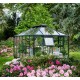 Gewächshaus anthrazit Grand Oase 13m² Aluminium und 3mm Sicherheitsglas - Juliana