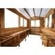 Regale aus vorbehandeltem Holz 2 Etagen für Holz-Gewächshaus 6m² Gardy Shelter