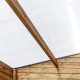 Gewächshaus aus Holz 9m² braun, Wandstärke 28mm - Gardy Shelter