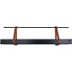 Abnehmbares Regal zum Aufhängen aus Aluminium schwarz lackiert 360mm - Juliana